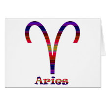 Aries psicodélico tarjeton