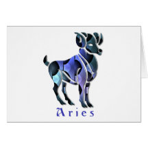 Aries Ram Greeting Card