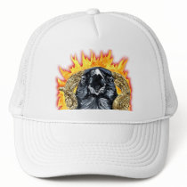 Aries Raven watercolor Mesh Hats