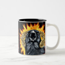 Aries Raven watercolor mugs