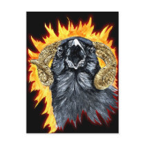 Aries Raven watercolor postcards by nefera Aries Raven watercolor postcards