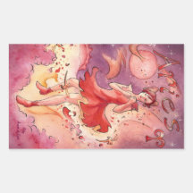 Aries Rectangular Sticker
