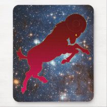 Aries Silhouette Mousepad mousepads