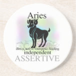 Aries sobre usted práctico de costa posavasos para bebidas