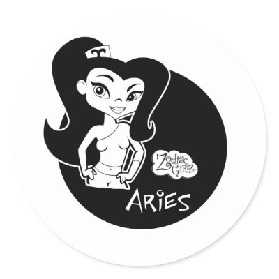 Aries Stickers by zodiacgirlz