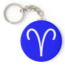 Aries Symbol Keychain