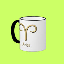 Aries symbol mugs
