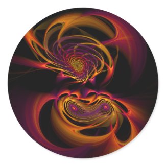 Aries Woman - Fractal Sticker sticker
