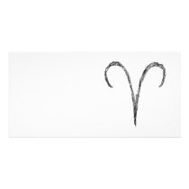 Aries. Zodiac Astrology Sign. Custom Photo Card
