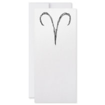 Aries. Zodiac Astrology Sign. Custom Rack Card