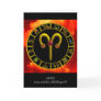 ARIES ZODIAC BIRTHDAY JEWEL GREETING CARD