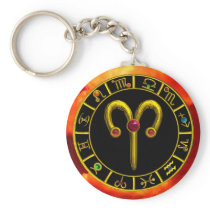 ARIES ZODIAC BIRTHDAY JEWEL KEY CHAINS