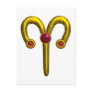 ARIES ZODIAC BIRTHDAY JEWEL POST CARDS