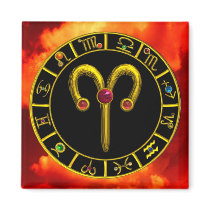ARIES ZODIAC BIRTHDAY JEWEL REFRIGERATOR MAGNETS