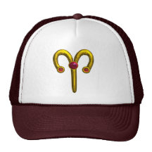 ARIES ZODIAC BIRTHDAY JEWEL TRUCKER HAT