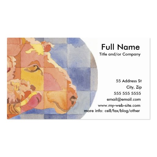 Aries Zodiac Business Card Template (front side)