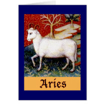 Aries Zodiac Greeting Card