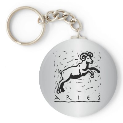 Aries Zodiac Keychain by CS_Creations