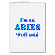 Aries Zodiac Sign Greeting Card