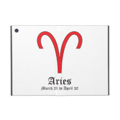 Aries zodiac sign iPad mini cases