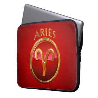 Aries Zodiac Sign Laptop Computer Sleeve