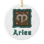 Aries Zodiac sign ornament