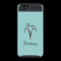 Aries Zodiac Sign-Personalize Name skinit case