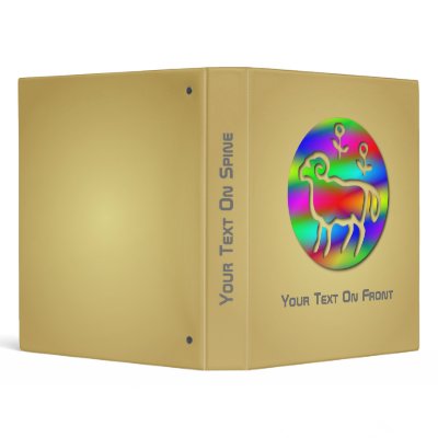 Aries Zodiac Star Sign Color Aura Binder by zodiac_shop