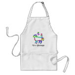 Aries Zodiac Star Sign Color Line Aprons