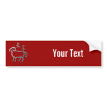 Aries Zodiac Star Sign In Light Silver Bumper Stickers