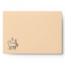 Aries Zodiac Star Sign In Light Silver Envelopes
