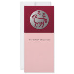 Aries Zodiac Star Sign Silver Premium Custom Rack Cards