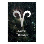 Aries Zodiac Star Sign Universe Bookmark Business Card Templates