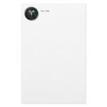 Aries Zodiac Star Sign Universe Letter Personalized Stationery