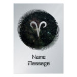 Aries Zodiac Star Sign Universe Platinum Business Card