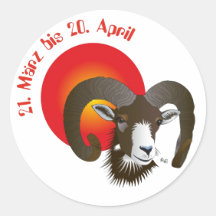 Aries - zodiac sticker