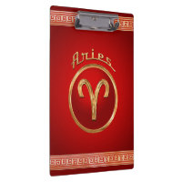 Aries Zodiac Symbol Clipboard