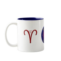 Aries Zodiac Symbol Mug