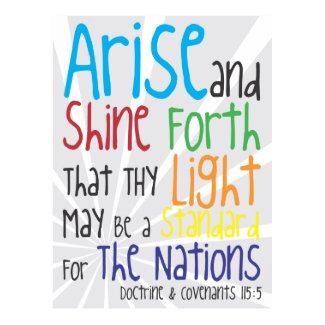 Arise and Shine Forth zazzle_print