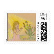 Arise & Shine Angel Girl postage by rbyrtus Arise & Shine Angel Girl postage