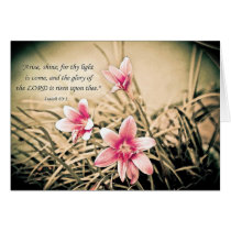 "Arise, shine; for thy light is come, and... cards