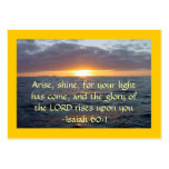 Arise Shine - Isaiah 60:1 Business Card