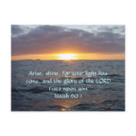 Arise Shine - Isaiah 60:1 Post Card
