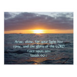 Arise Shine - Isaiah 60:1 Post Card