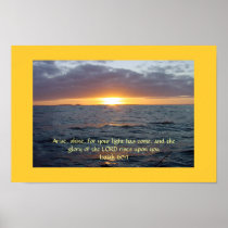 Arise Shine - Isaiah 60:1 posters