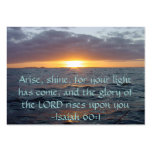 Arise Shine - Isaiah 60:1 Tract Cards / Business Card Templates