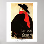Aristide Bruant By Henri De Toulouse-Lautrec Posters