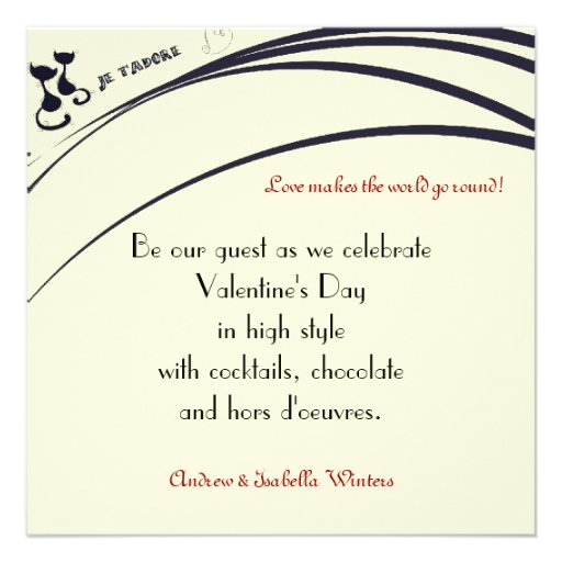 AristoCat Valentine - Party Invitation