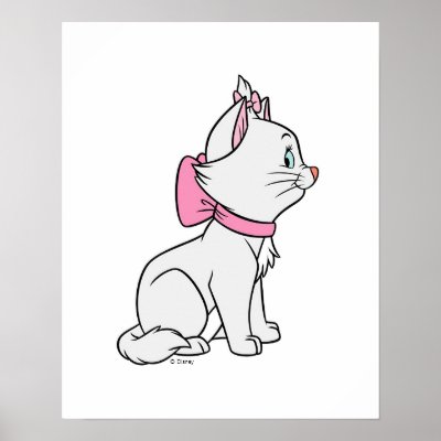 Aristocats' Marie sitting Disney posters