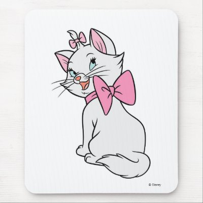 Aristocats' Marie Sitting facing backward Disney mousepads